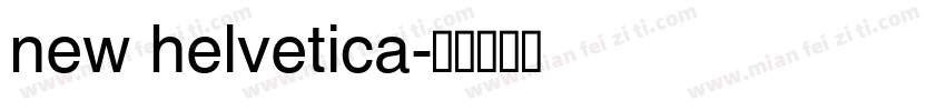new helvetica字体转换